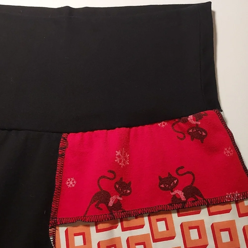 Hippie Patchwork Skirt Short Bohemian Style A line  Size S Multi Color